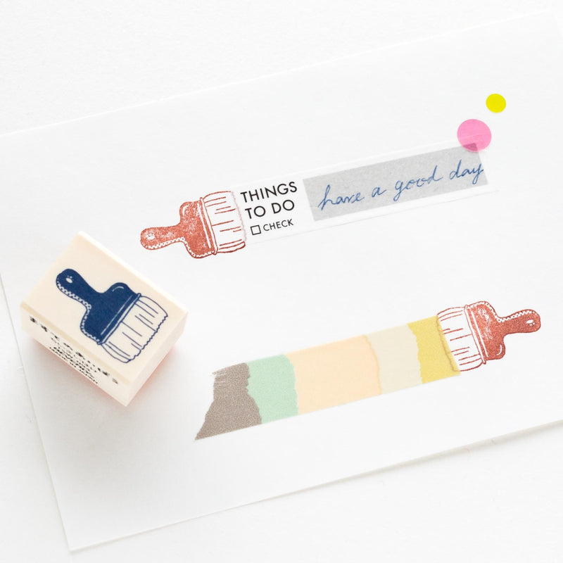 The buddy of masking tapes -small paint brush-