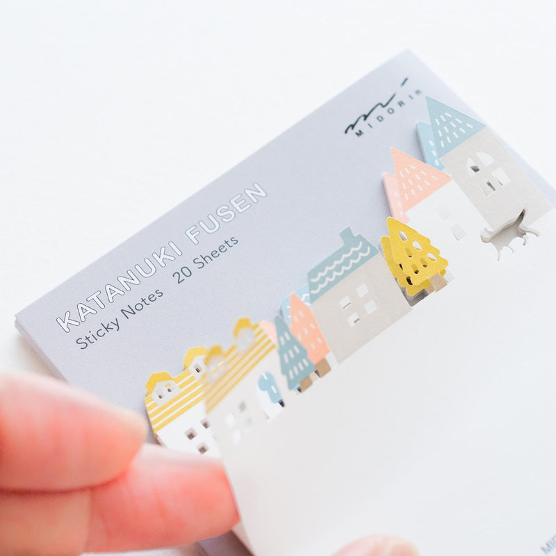 Die-cut Sticky Notes -town-