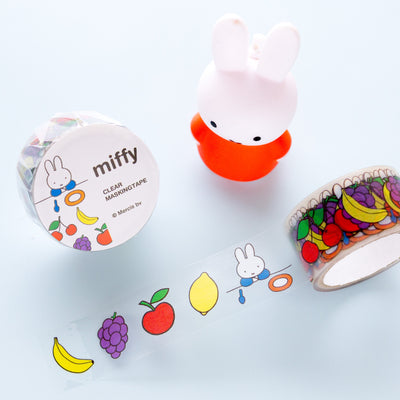 Dick Bruna tearable Clear Masking Tape -fruits-  ※Miffy doll is not  included※