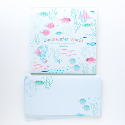 Letter Pad and Envelopes -toropical fish-