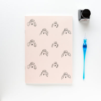 A5 size double-faced notebook -Poodle-