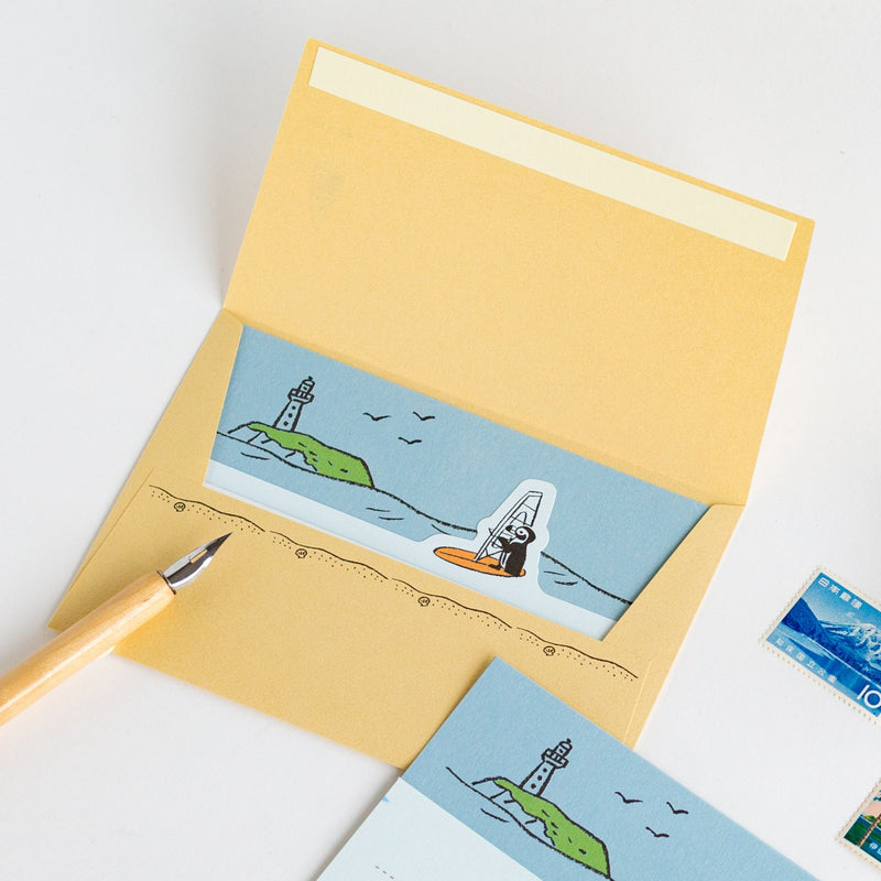 Letter set -Surfing Penguin-