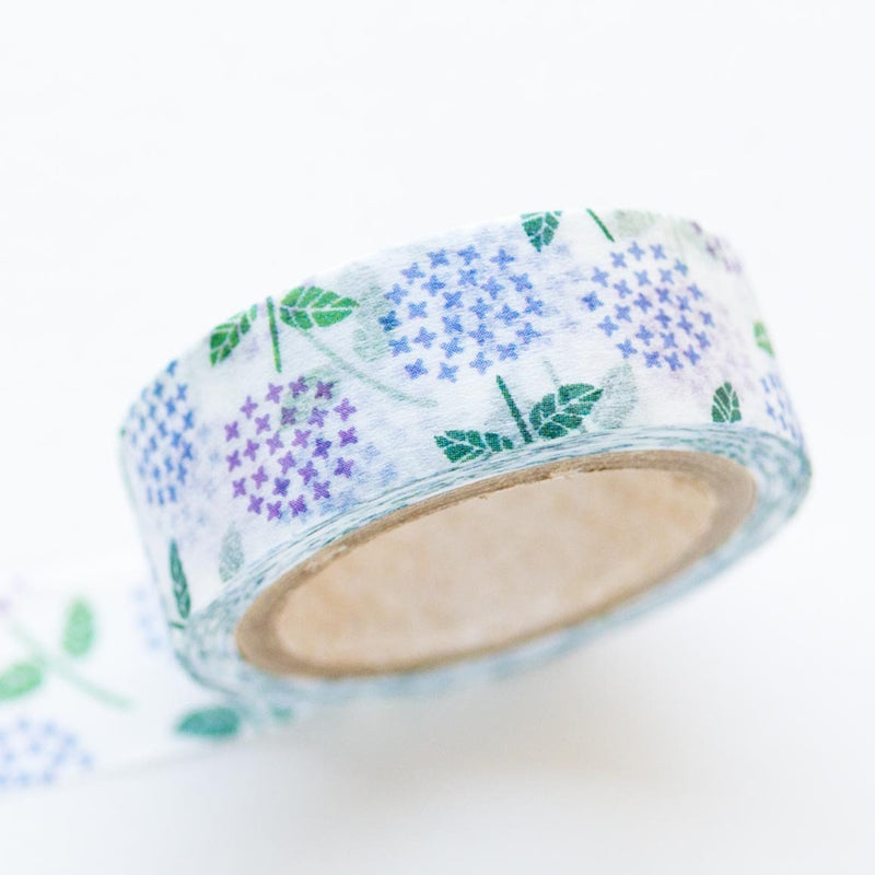 Masking Tape -mois et fleurs "hydrangea"-