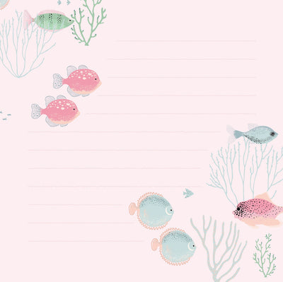 Letter Pad and Envelopes -toropical fish-