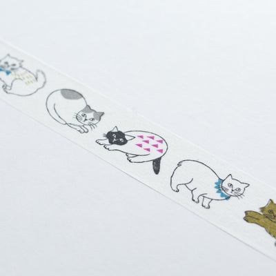mizusima Masking Tape -small animals "cats"-