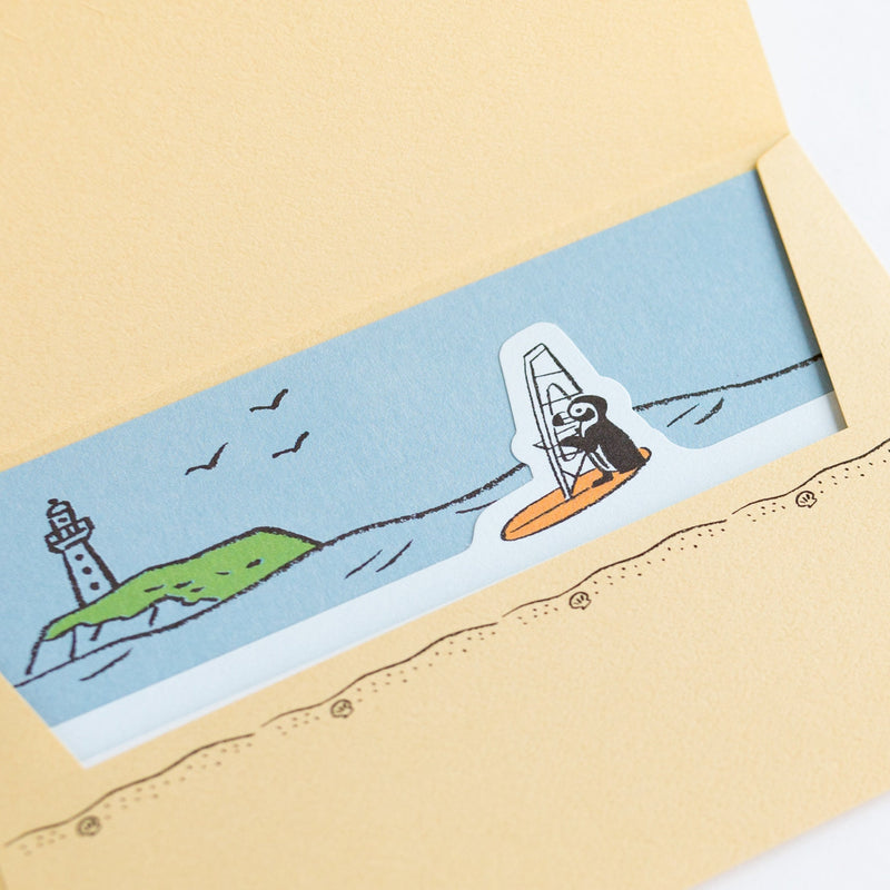 Letter set -Surfing Penguin-