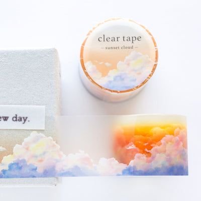 Clear tape -sunset cloud-
