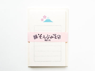 Japanese washi mini letter set -mount fuji- / sakura / FURUKAWA SHIKO/ Japanese writing letter set /made in Japan