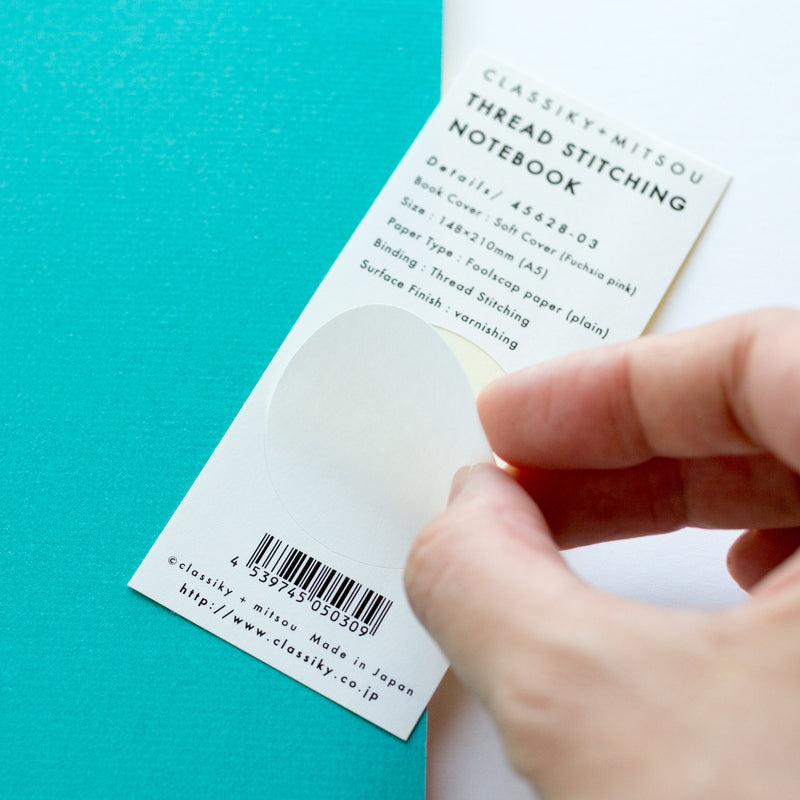 Classiky Thread Stitching Notebook (plain) -turquoise blue- – Fantastic ...