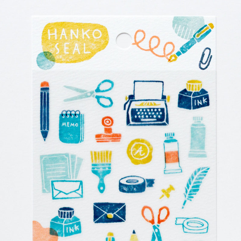 Translucent sticker - HANKO SEAL "stationery"-