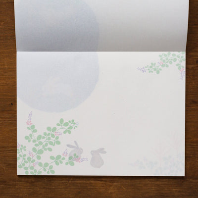 Letter Pad and Envelopes -rabbit and moon-