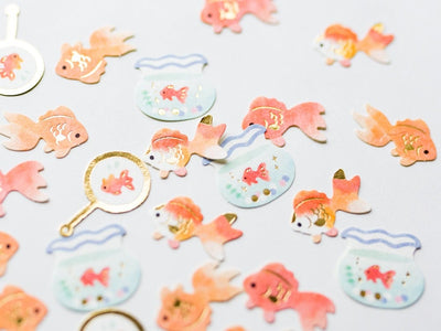 Gold fish Die-Cut Stickers