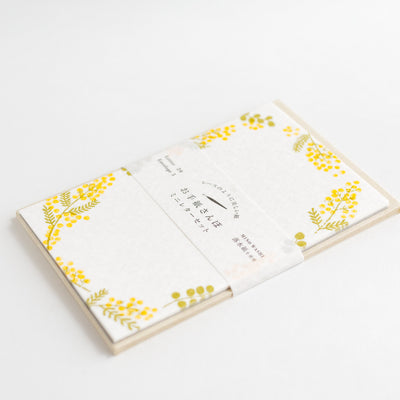 Washi mini letter set -osanpo "mimosa"-