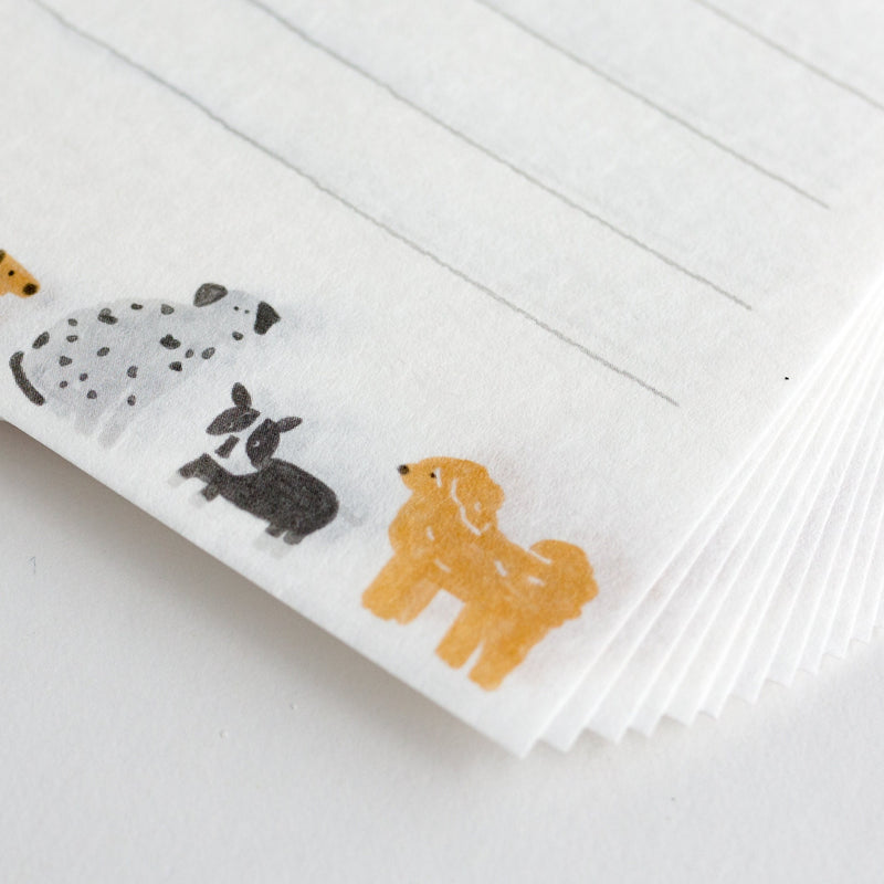 Washi mini letter set -osanpo "dogs"-