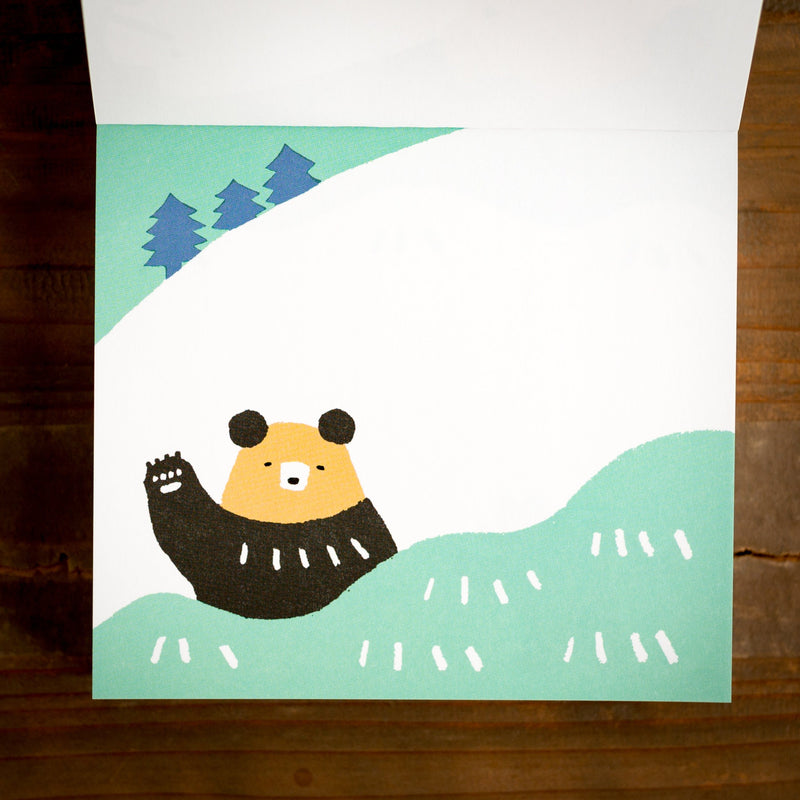 Block memo pad -bear- by masao takahata / cozyca products