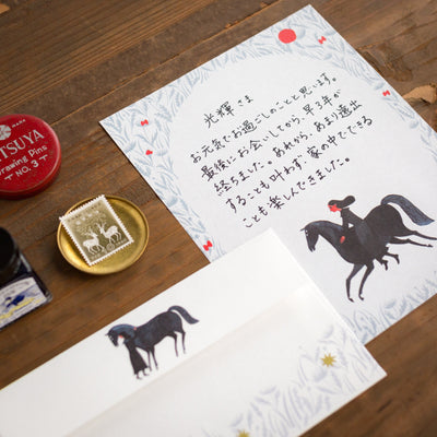 Japanese Letter Writing Set -flower garden- by Nishi-Shuku/  cozyca products/