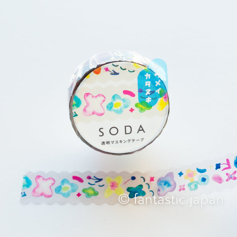 Clear tape -SODA "petal"-