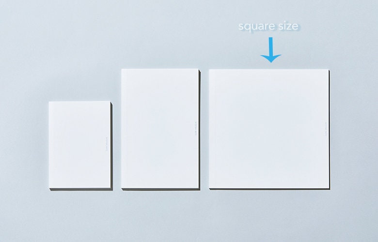 HITOTOKI Notebook -square size "clear sky"-
