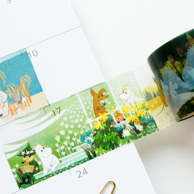 Moomin Clear Masking Tape -yellow-