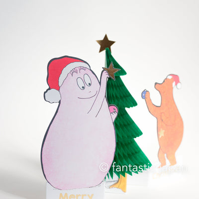 Christmas card " honeycomb tree card -Barbapapa-"