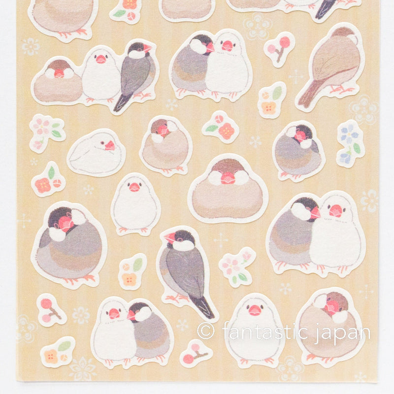Washi Sticker -saezuri "java sparrow"-