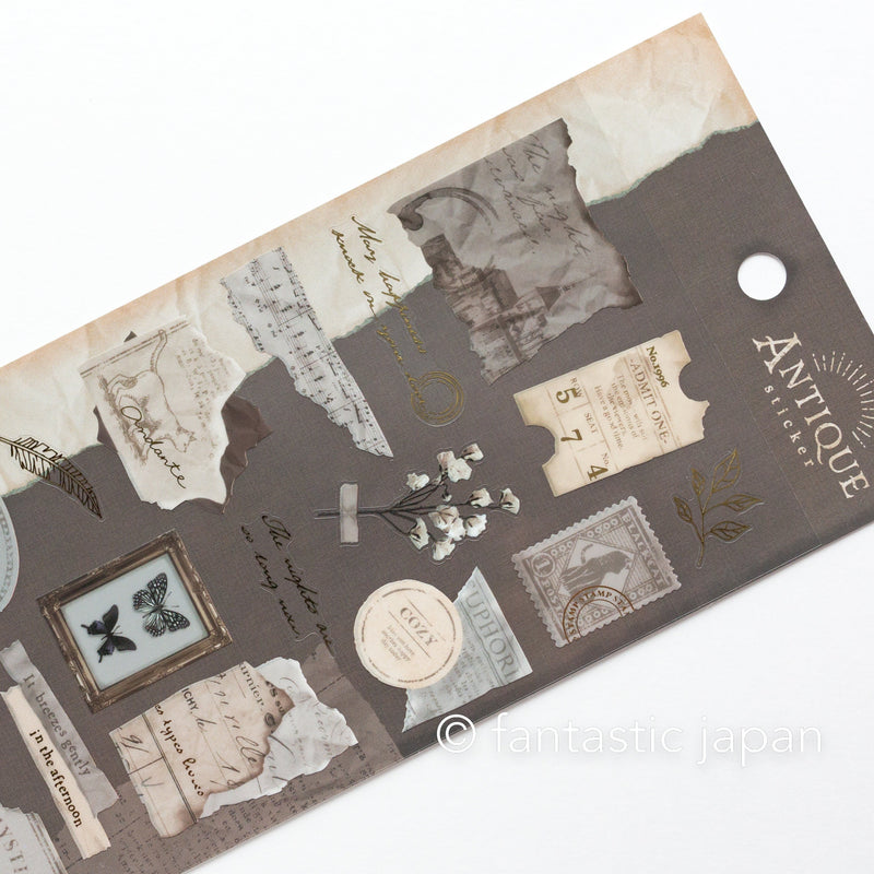 ANTIQUE sticker -gray-