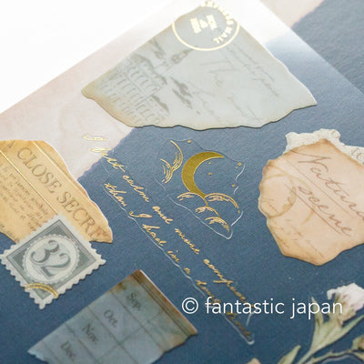 ANTIQUE sticker -dark blue-