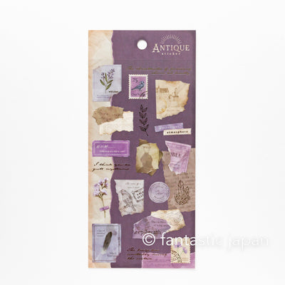 ANTIQUE sticker -purple-