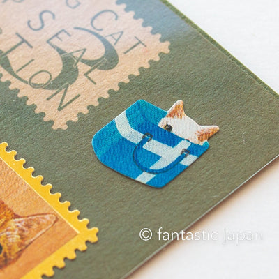 Pottering Cat stamp sticker -life SC-03-