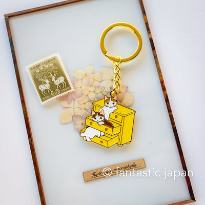 Pottering cat Key chain -Cats from drawer-