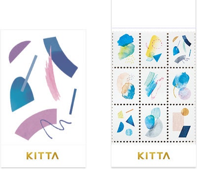 KITTA postage stamp style stickers - KITT006  stamp-style "nuance" -