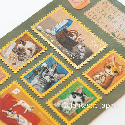 Pottering Cat stamp sticker -life SC-03-