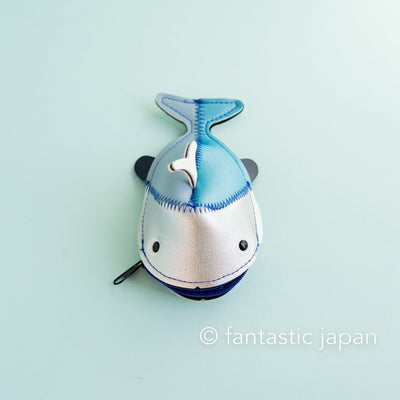 Mini Whale Case -Silver & Blue-