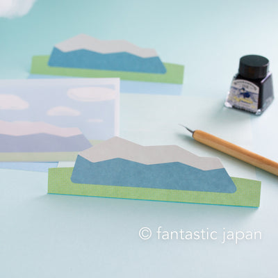 Mountain Landscape Letter Set -north-