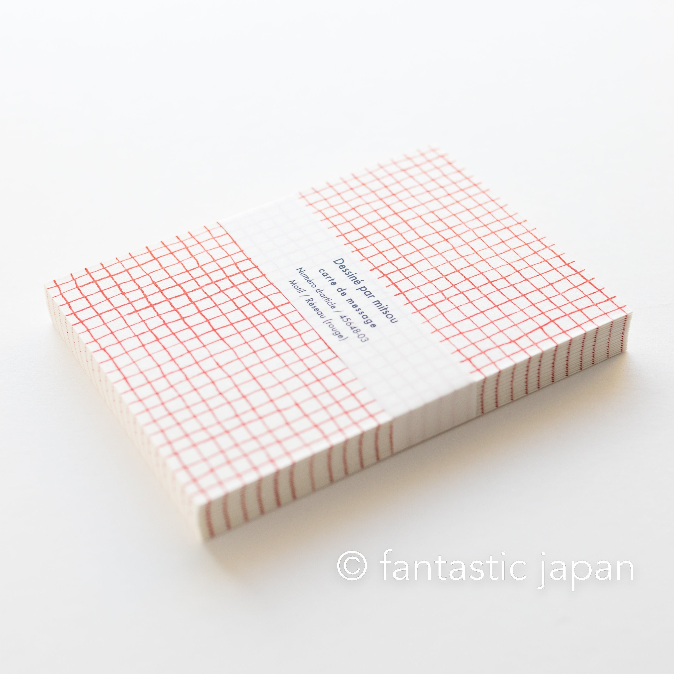 mitsou LetterPress message cards 20pcs -red plaid- by Classiky / NO. 4 ...