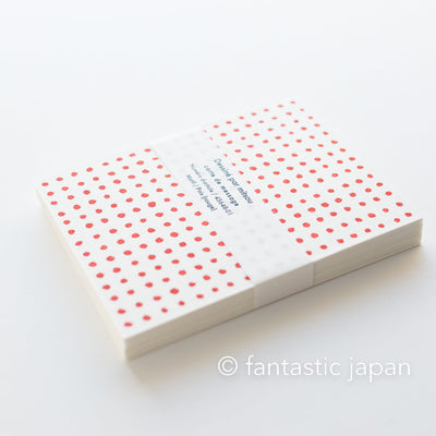 mitsou LetterPress message cards 20pcs -red dot- by Classiky  / NO. 45648-01 /
