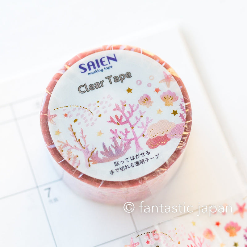 Clear Tape -coral-