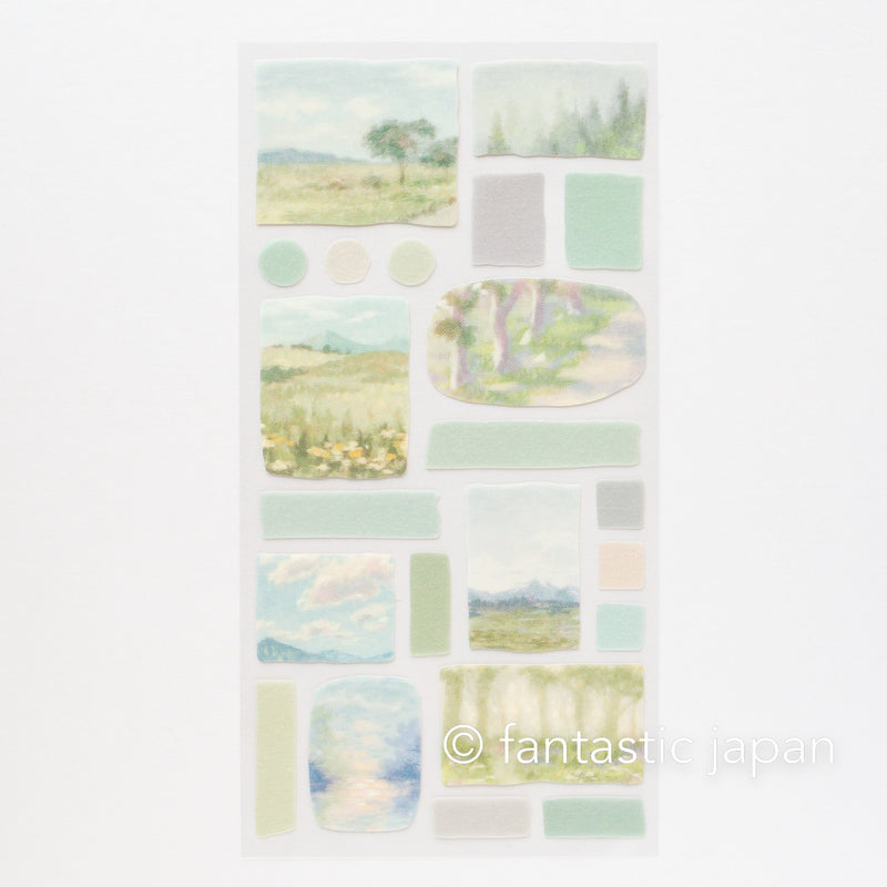 Sticker -Land scape "light in the forest"-