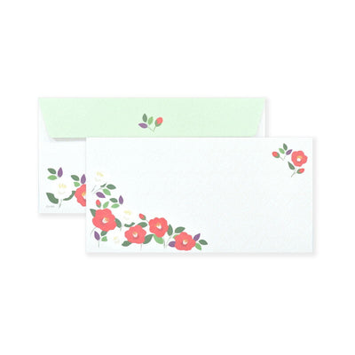 Letter Pad and Envelopes -winter camellia-