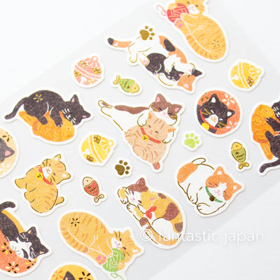 Washi Japanese cats sticker / NB  sticker /