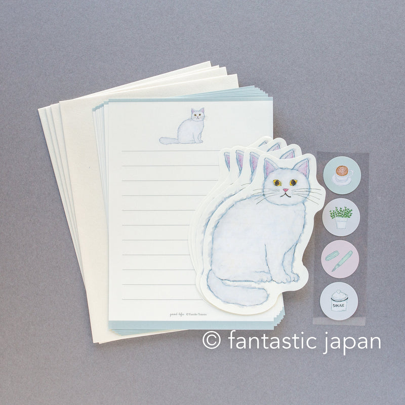 Yusuke Yonezu letter set -white cat-