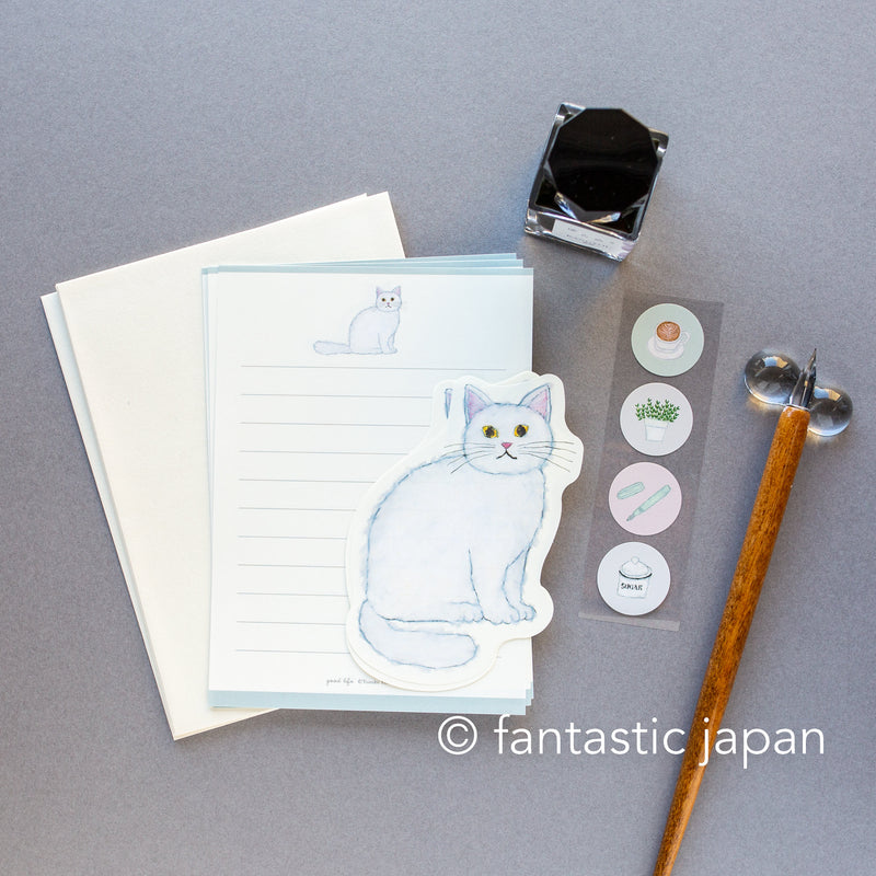 Yusuke Yonezu letter set -white cat-