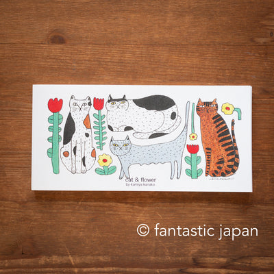 Letter Paper -cat & flower- by kamiya kanako