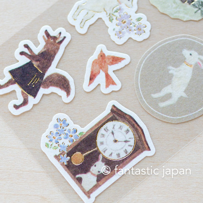 Washi Sticker -fable "The wolf  and the seven little kids"-
