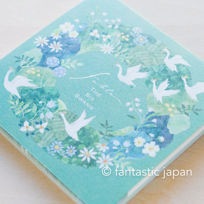 Block washi memo pad - fable  "The six swans" -