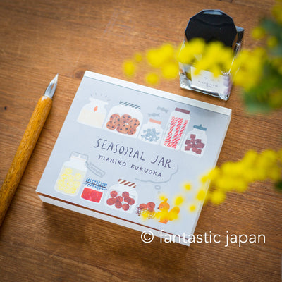 Block memo pad -SEASONAL JAR- by Mariko Fukuoka / cozyca products