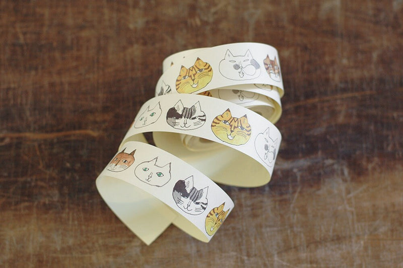 toranekobonbon roll sticker -cat large-