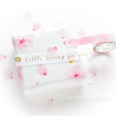 bande Masking Washi Roll Sticker -Cherry blossom petals "blooming"-