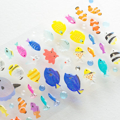 Hard gel 3D sticker -Tropical fish-