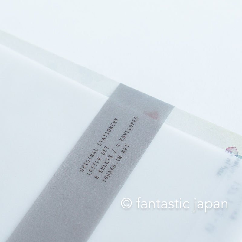 Yohaku Letter Writing set -Hydrangea- / M-022 /
